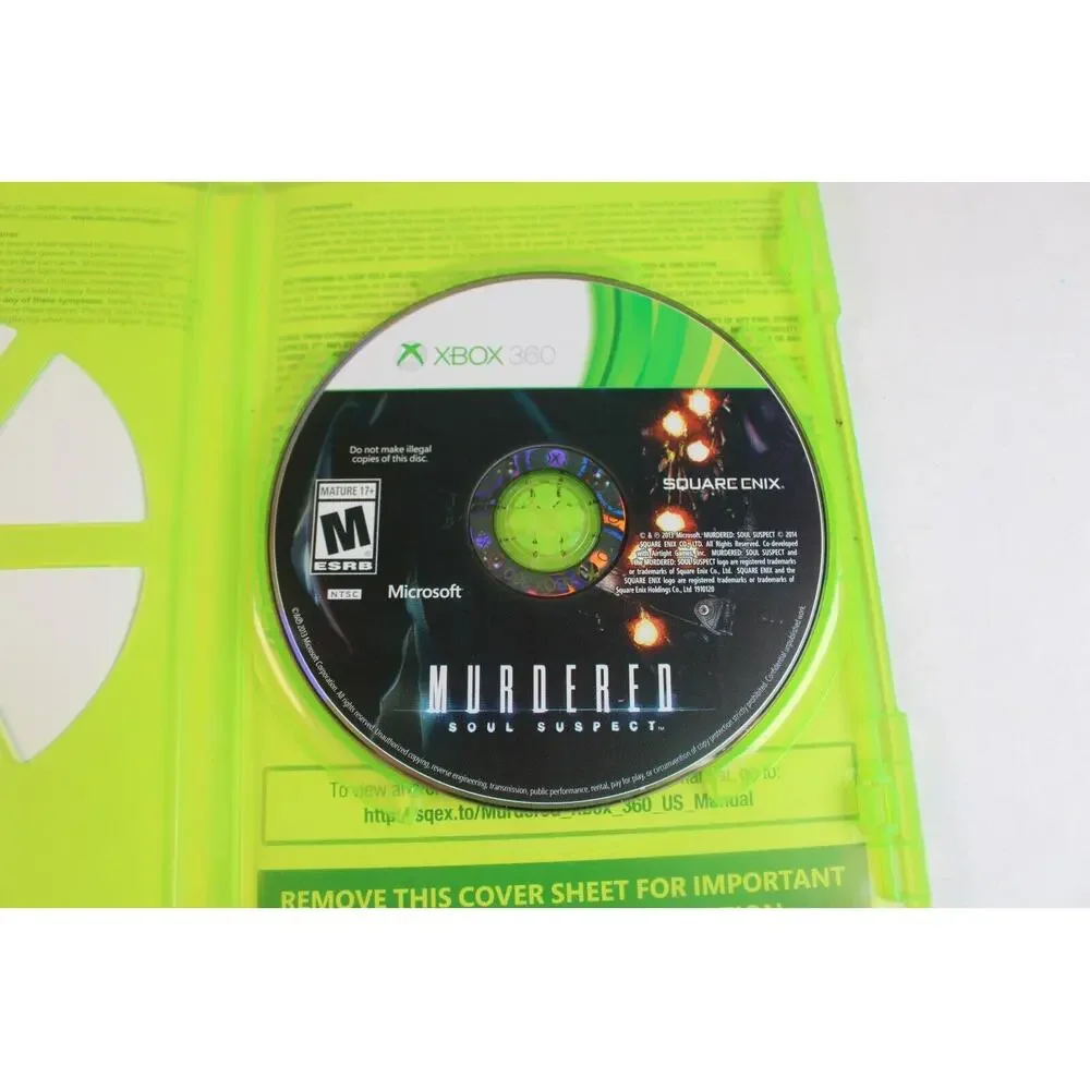 Murdered Soul Suspect (Microsoft Xbox 360) Authentic, tested/works